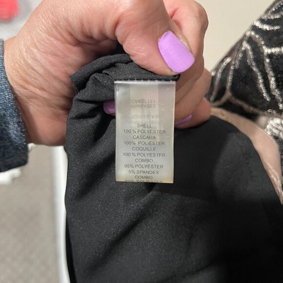 Vince Camuto Embroidered/Sequenced Cocktail Dress, Size 12, NWT - Picture 11 of 13